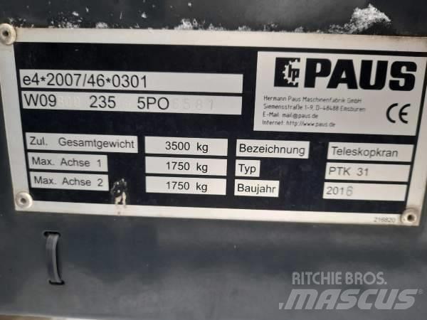 Paus PTK 31 Diger vinçler