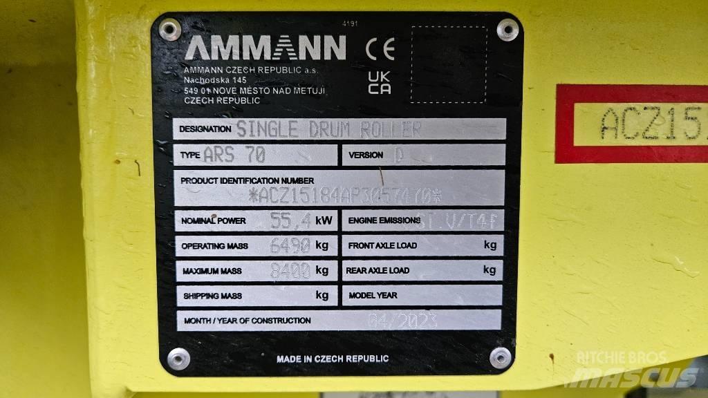 Ammann ARS 70 Çift tamburlu silindirler
