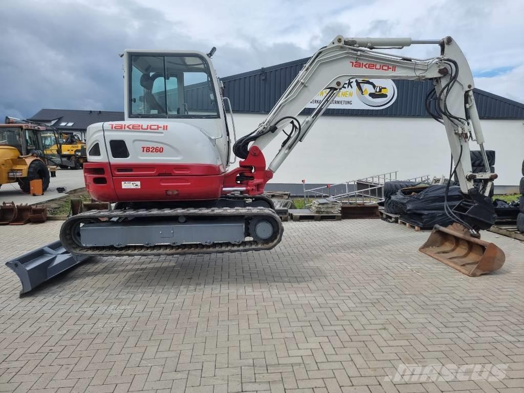 Takeuchi TB 260 Mini ekskavatörler, 7 tona dek