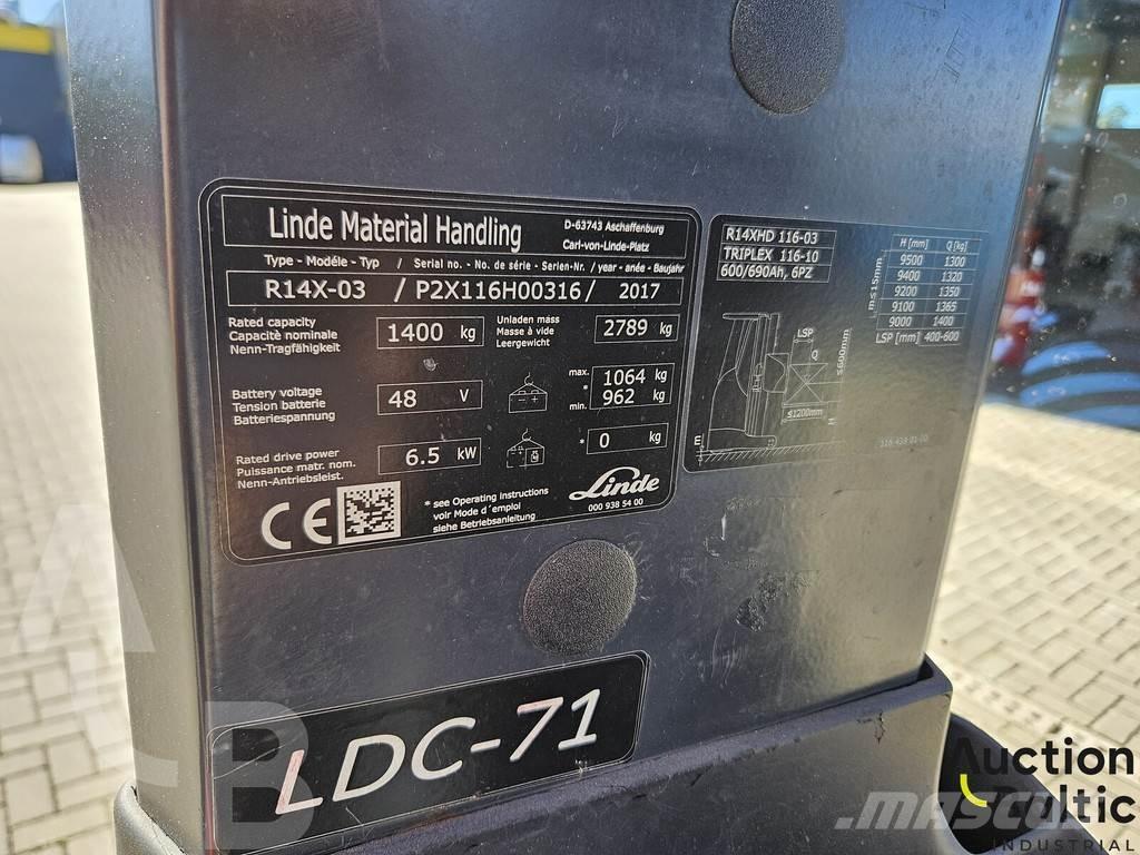 Linde R14X-03 Orta seviye siparis toplayici