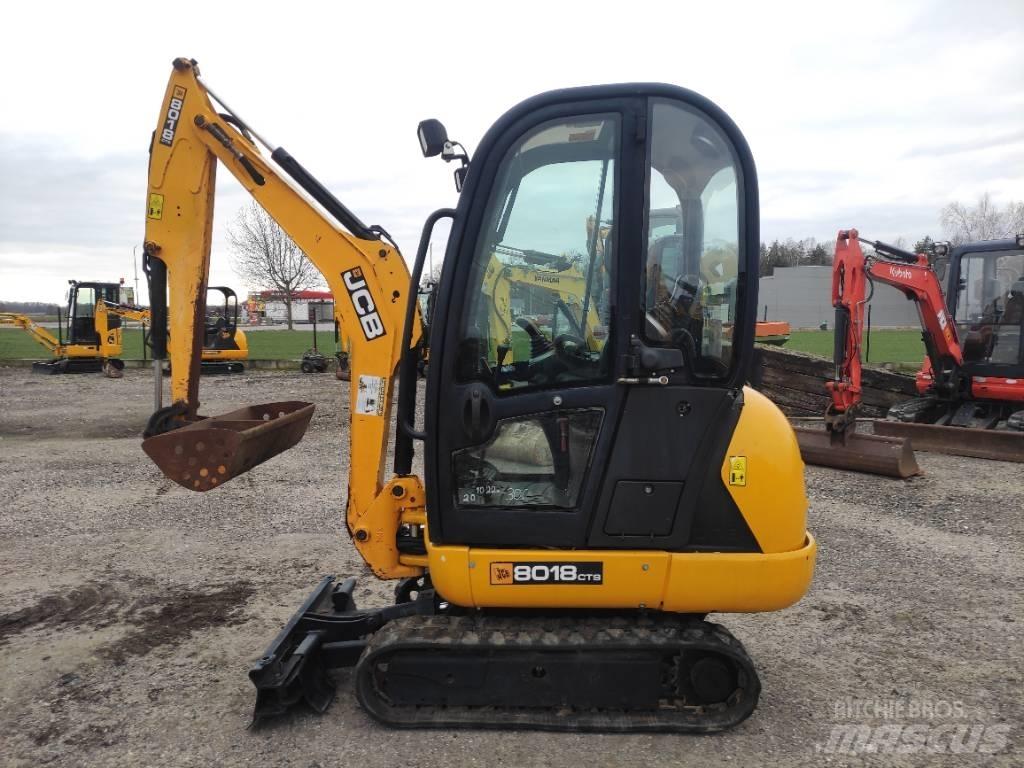 JCB 8018 CTS Mini ekskavatörler, 7 tona dek