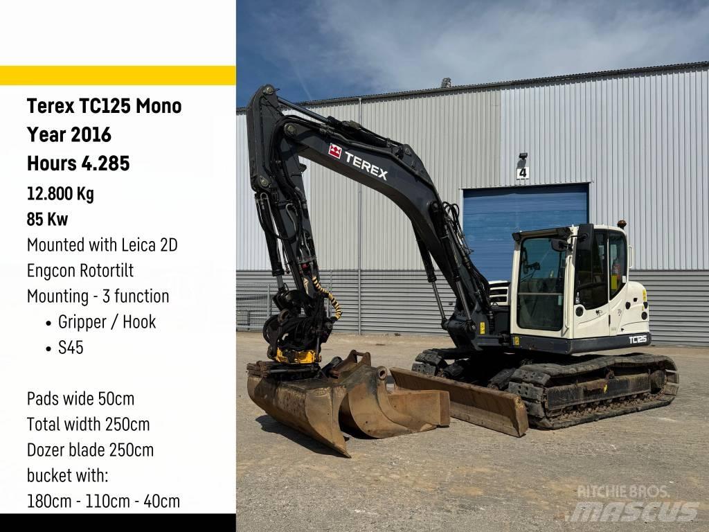 Terex Ecotec TC125 Midi ekskavatörler 7 - 12 t