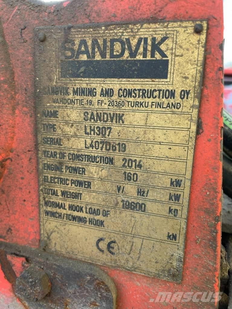 Sandvik LH 307 Yer Altı Yükleyicileri