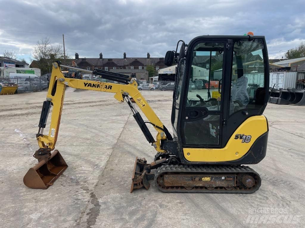 Yanmar SV 18 Mini ekskavatörler, 7 tona dek