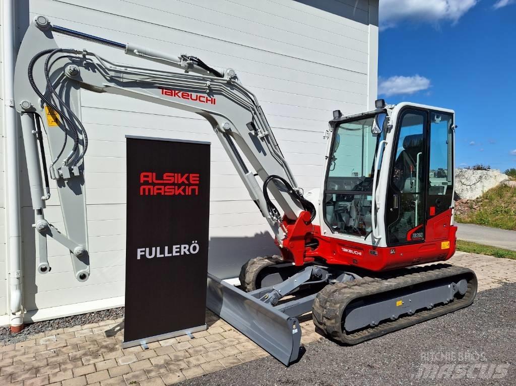Takeuchi TB260 Mini ekskavatörler, 7 tona dek