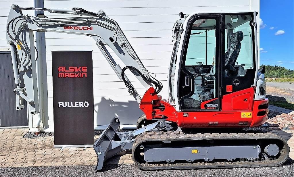 Takeuchi TB260 Mini ekskavatörler, 7 tona dek