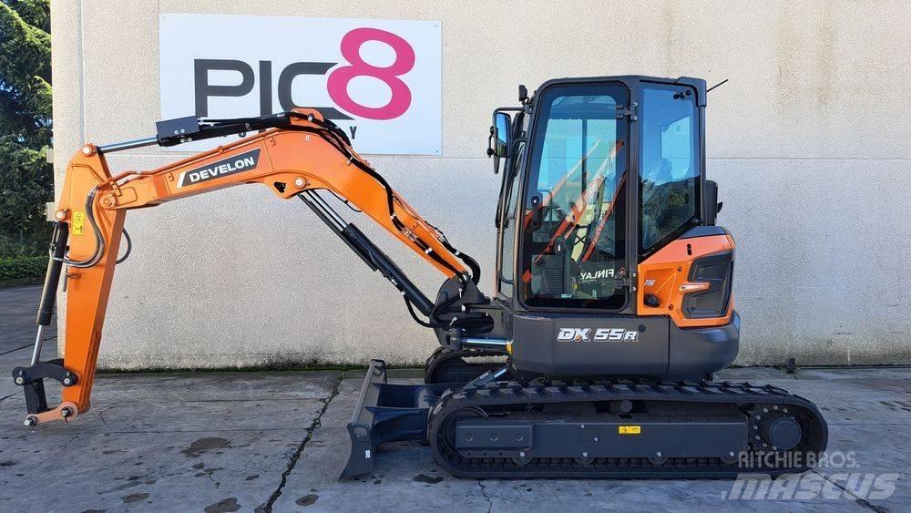 Develon DX 55 R-7 Mini ekskavatörler, 7 tona dek