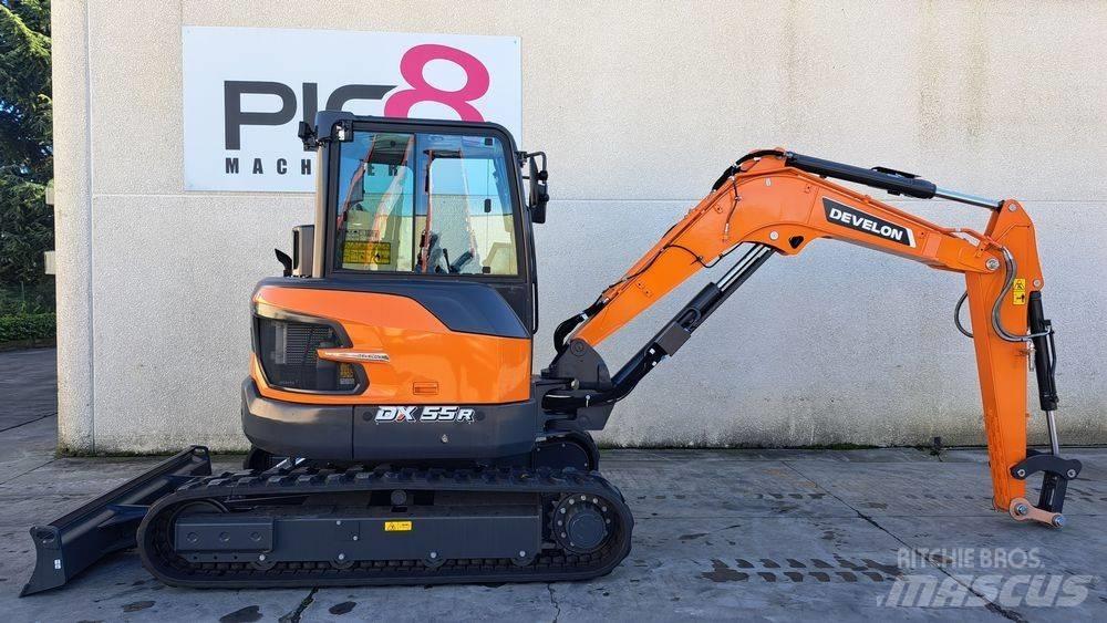 Develon DX 55 R-7 Mini ekskavatörler, 7 tona dek