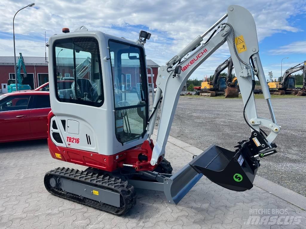 Takeuchi TB216 Mini ekskavatörler, 7 tona dek