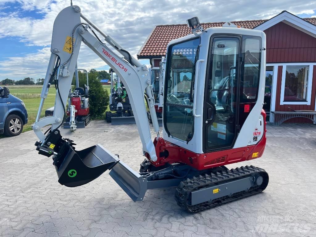 Takeuchi TB216 Mini ekskavatörler, 7 tona dek