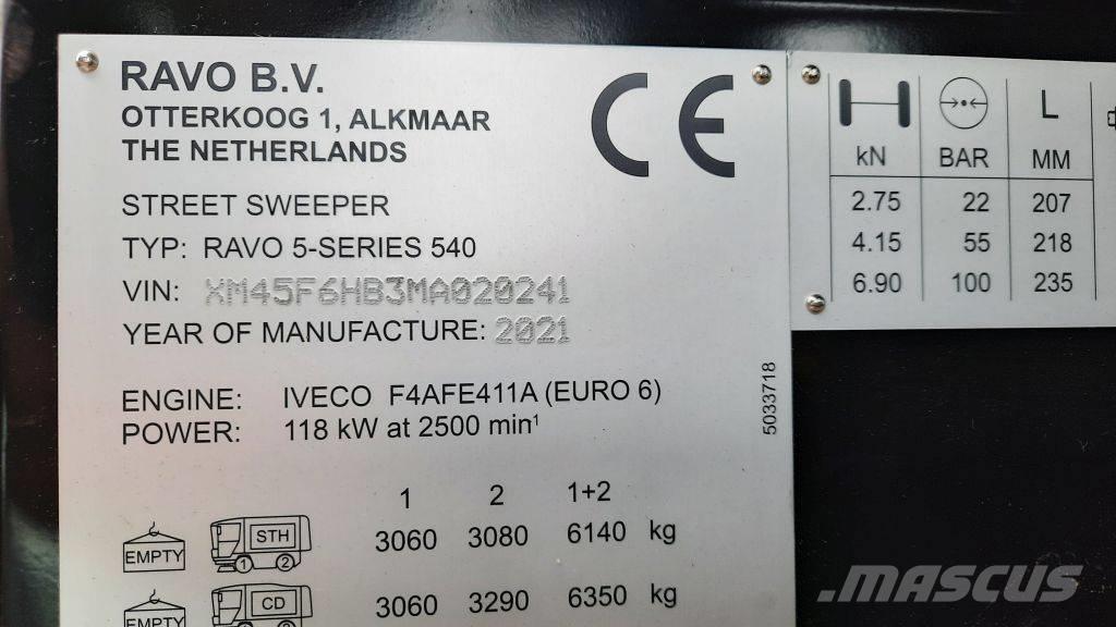 Ravo 540STH Cadde süpürücüler