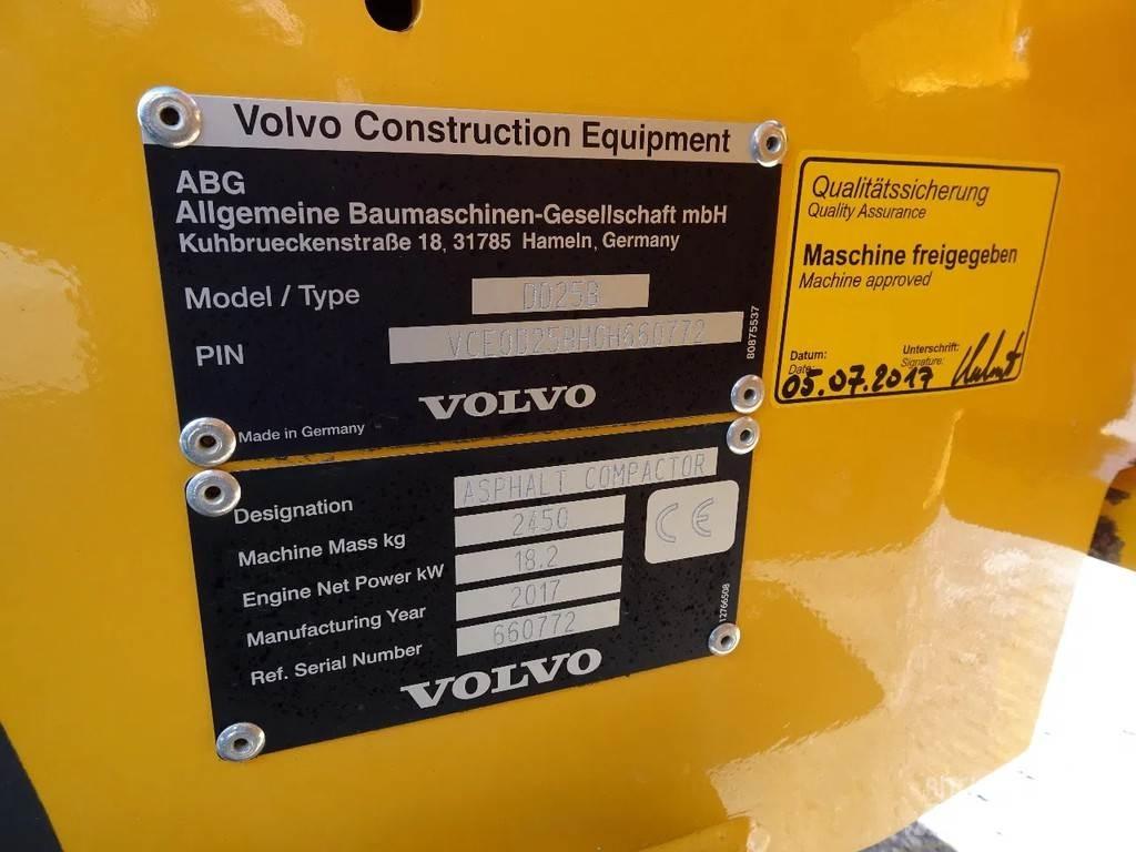Volvo DD25B Çift tamburlu silindirler