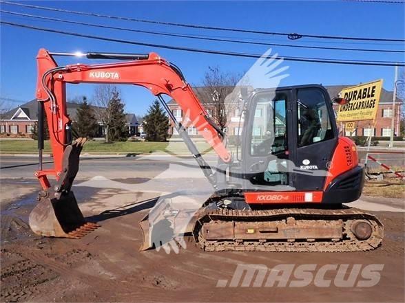 Kubota KX080-4 Paletli ekskavatörler