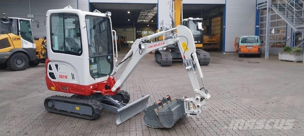 Takeuchi TB 216 A Mini ekskavatörler, 7 tona dek