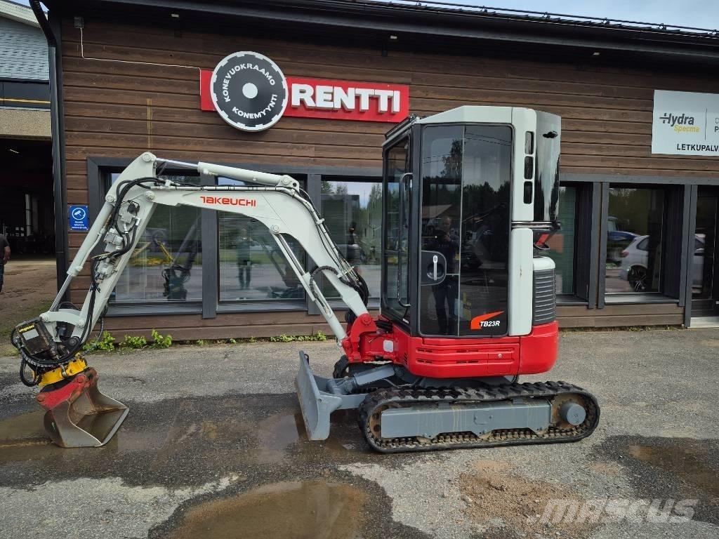 Takeuchi 23R Mini ekskavatörler, 7 tona dek