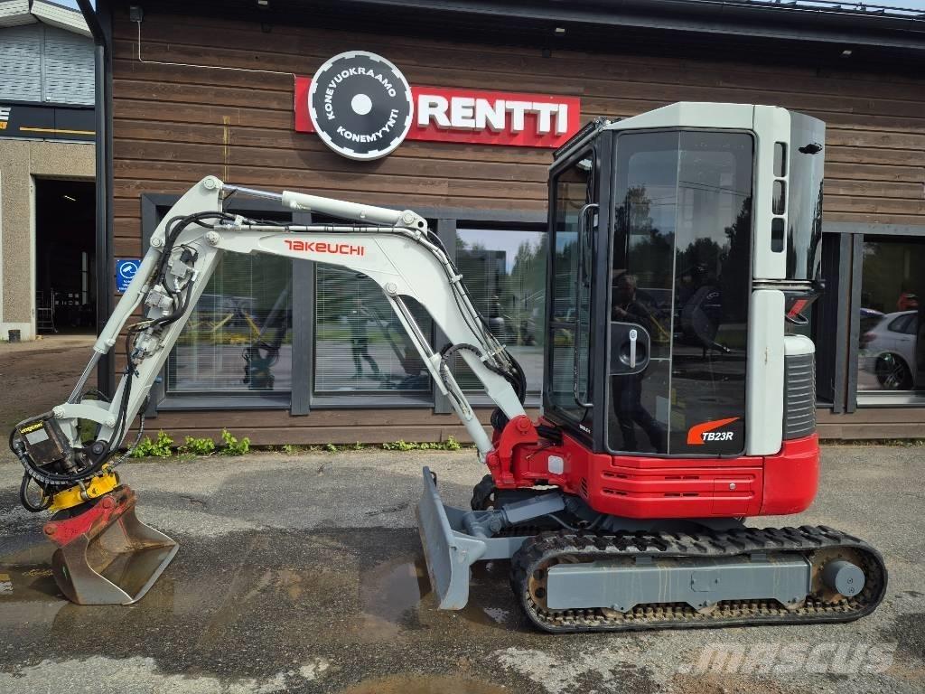 Takeuchi 23R Mini ekskavatörler, 7 tona dek