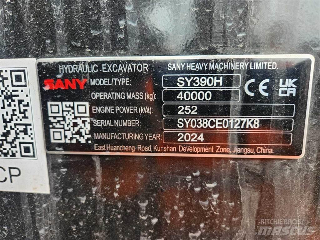 Sany SY390H Paletli ekskavatörler