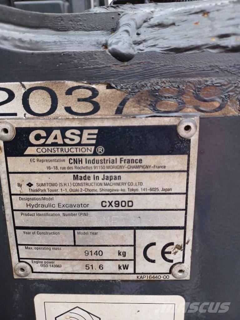 CASE CX 90 D Midi ekskavatörler 7 - 12 t
