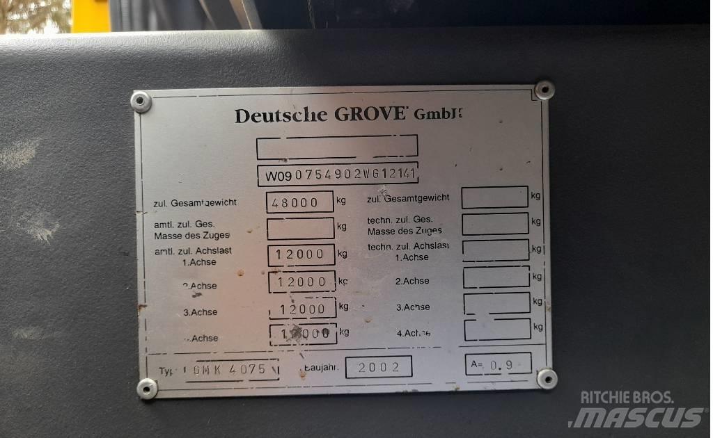 Grove GMK 4075 Yol-Arazi Tipi Vinçler (AT)