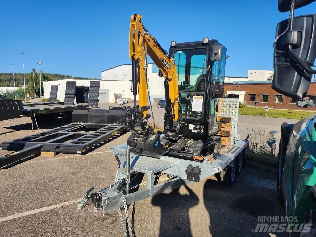 Sany 1.8 T Med Släp Mini ekskavatörler, 7 tona dek