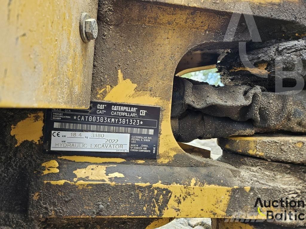 CAT 303 CR Mini ekskavatörler, 7 tona dek
