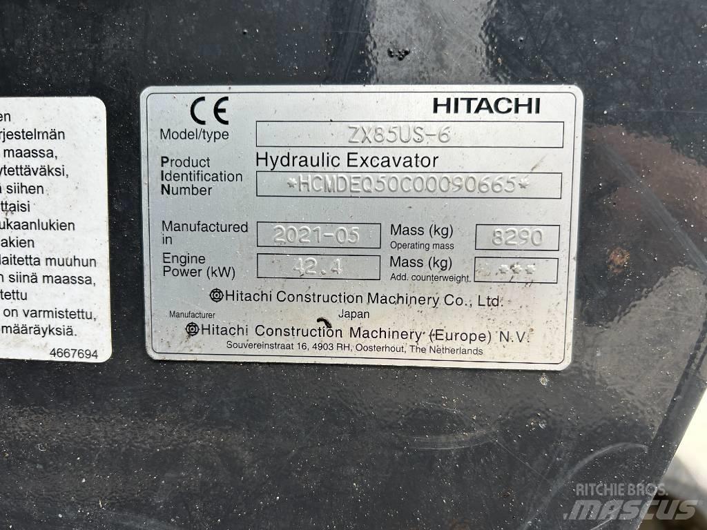 Hitachi ZX85U-6 Midi ekskavatörler 7 - 12 t