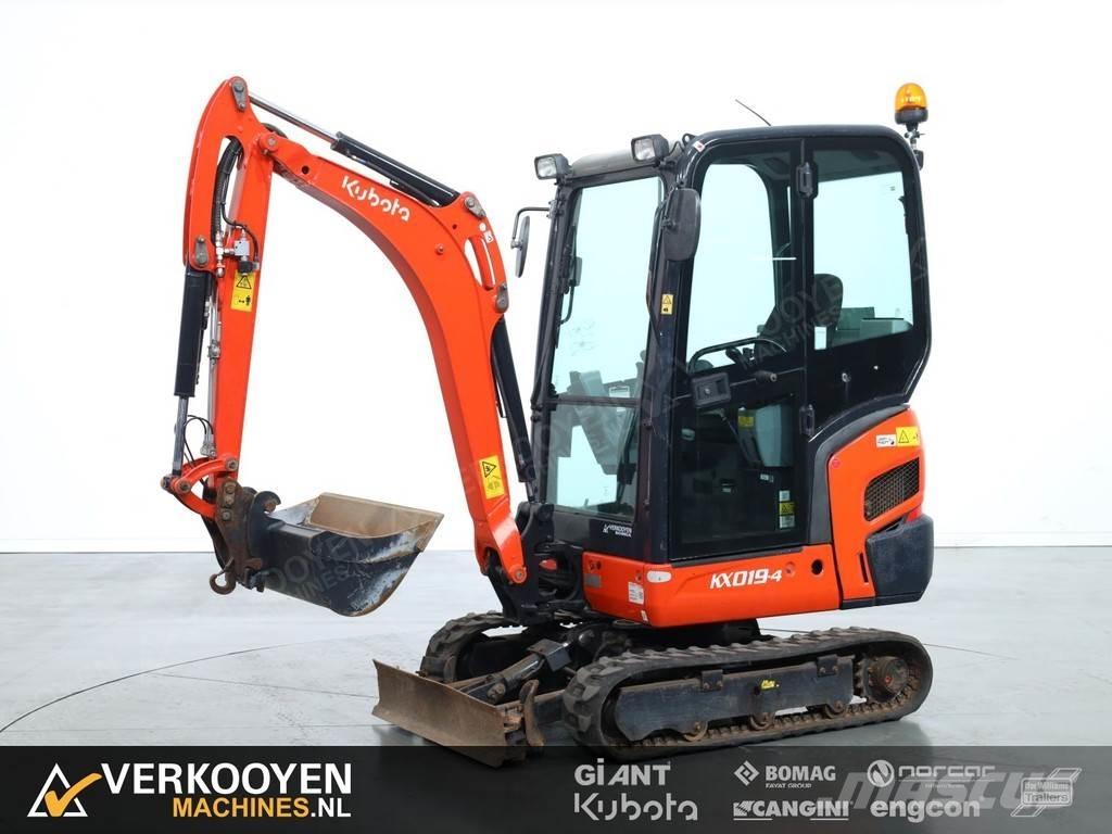 Kubota KX019-4 Mini ekskavatörler, 7 tona dek