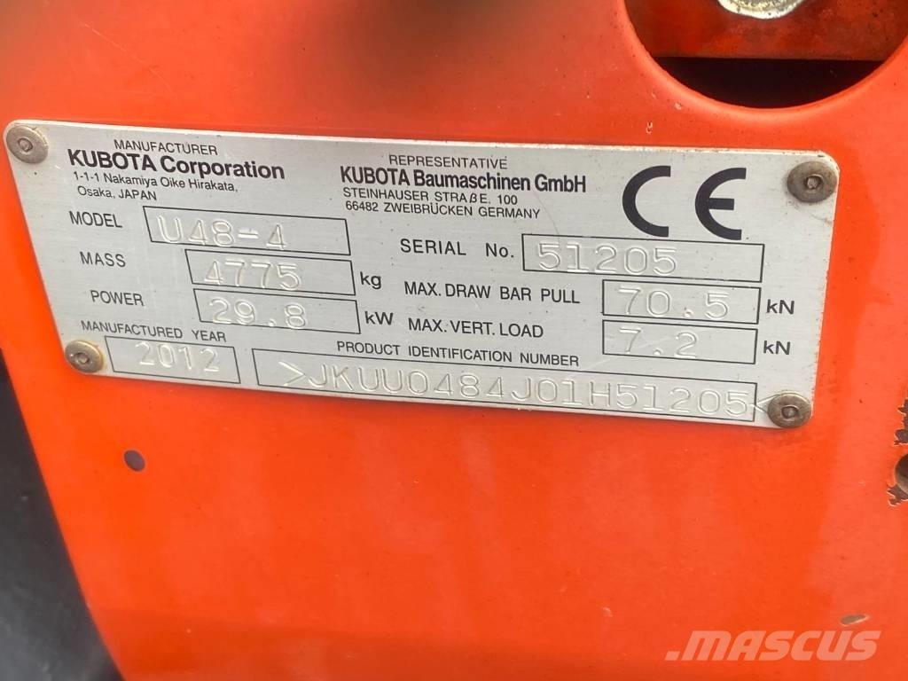 Kubota U 48-4 Mini ekskavatörler, 7 tona dek