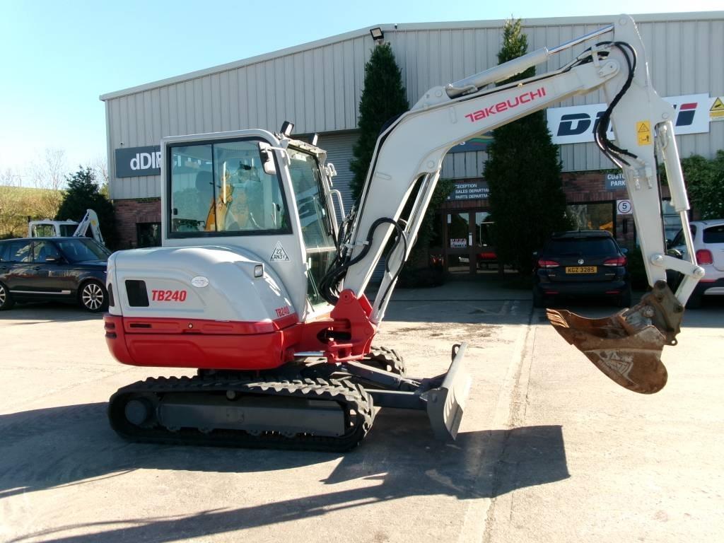 Takeuchi TB 240 Mini ekskavatörler, 7 tona dek