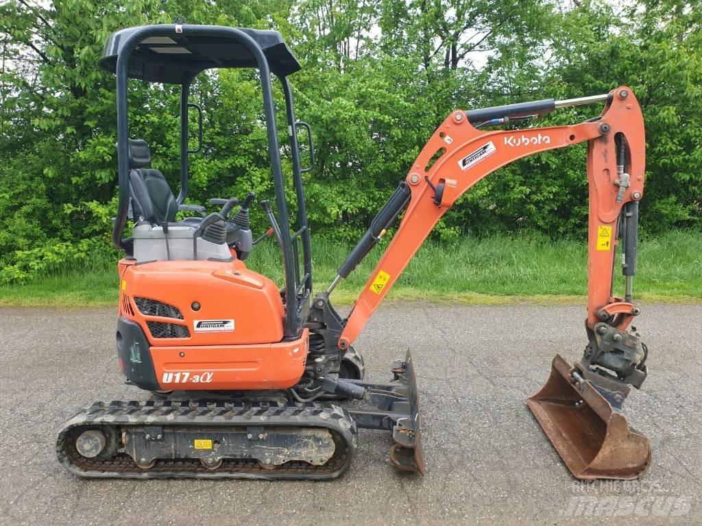 Kubota U 17-3a Mini ekskavatörler, 7 tona dek