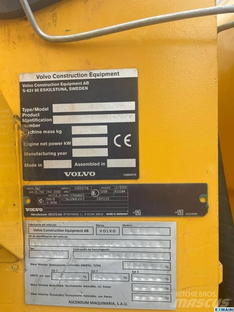 Volvo L 70 H Tekerlekli yükleyiciler