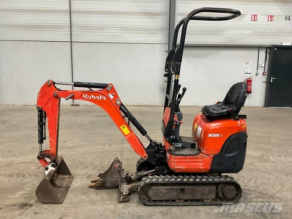 Kubota K 008-3 Mini ekskavatörler, 7 tona dek