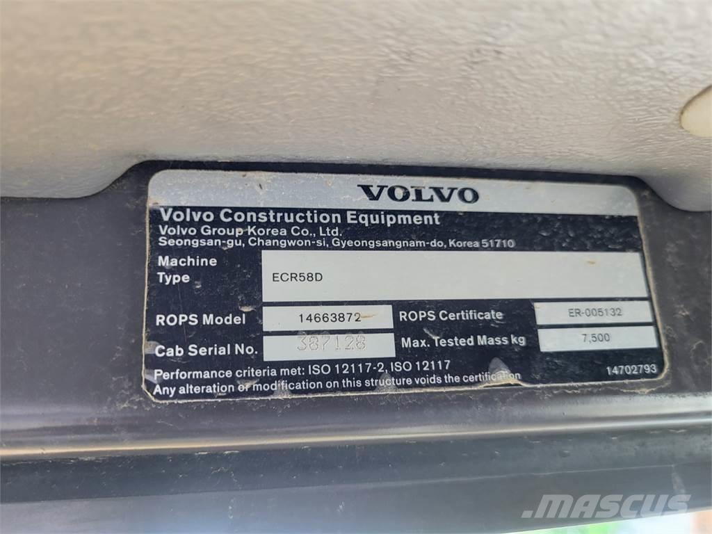 Volvo ECR58D Diger