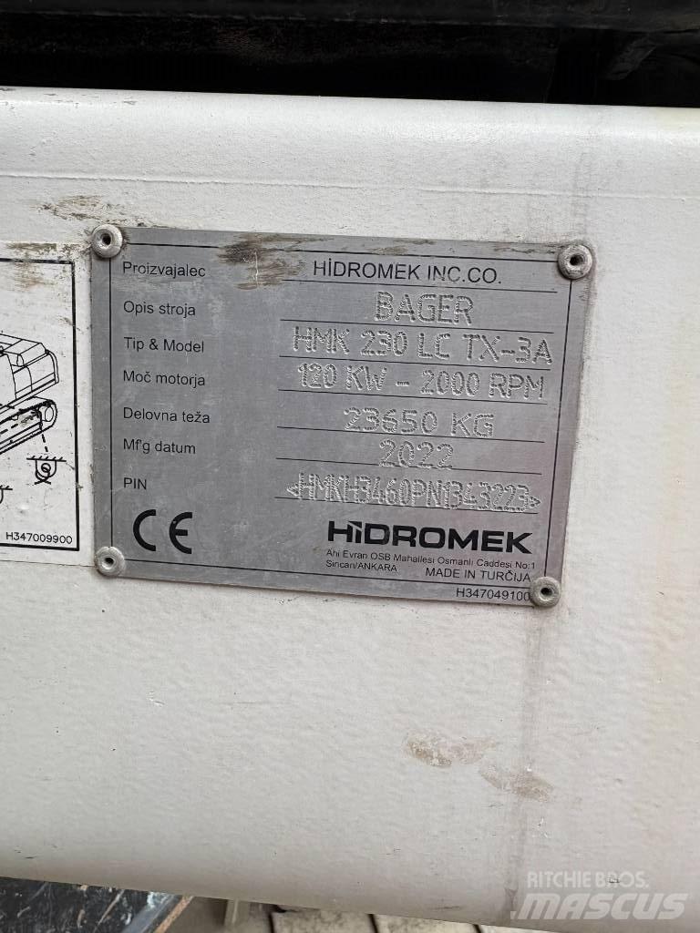 Hidromek 230 LC TX Yıkım ekskavatörleri