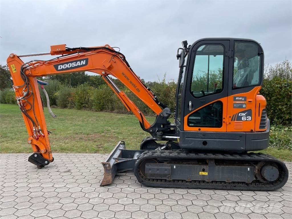 Doosan DX63-3 Mini ekskavatörler, 7 tona dek