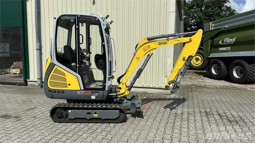 Wacker ET 18 Mini ekskavatörler, 7 tona dek