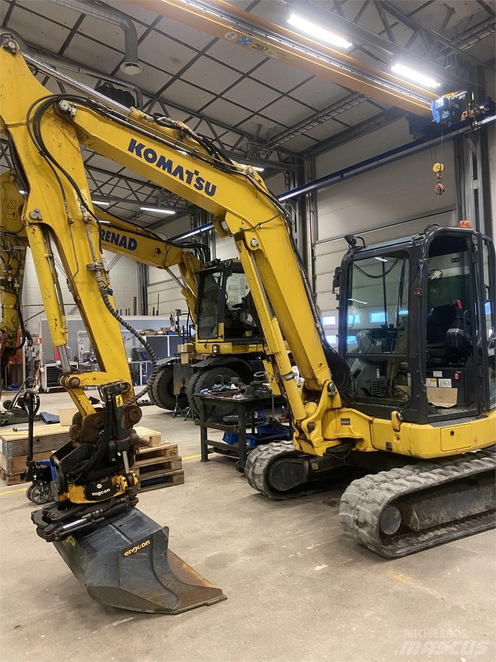 Komatsu PC55MR-5 Mini ekskavatörler, 7 tona dek