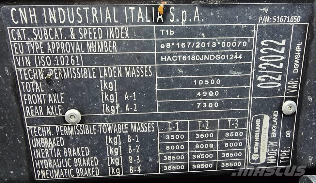 New Holland T 6.180 Traktörler