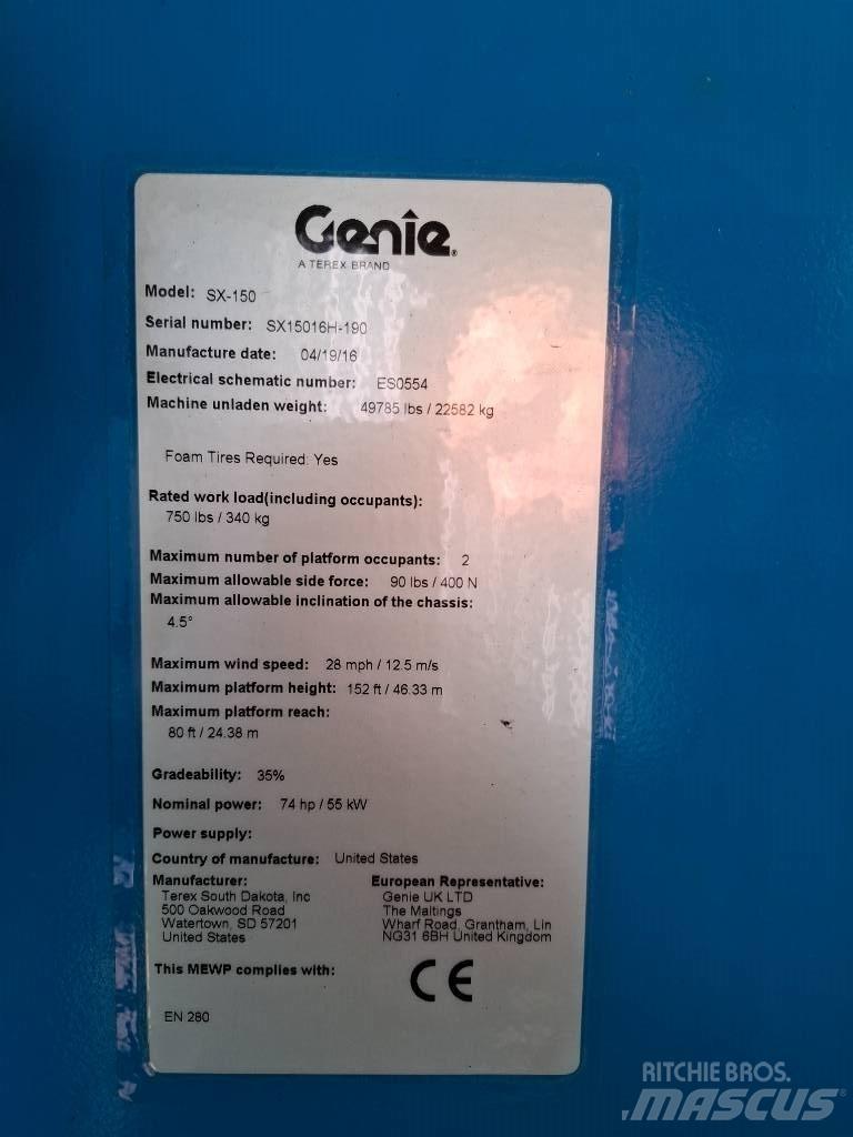Genie SX 150 Teleskopik personel platformları
