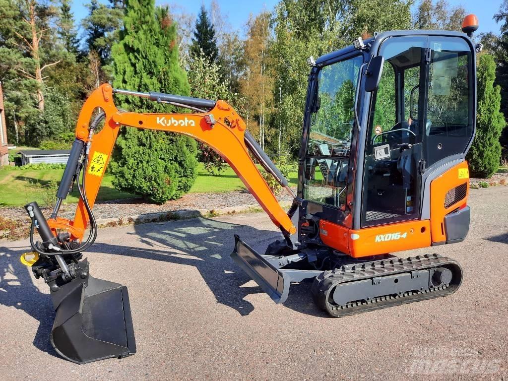Kubota KX016-4 Mini ekskavatörler, 7 tona dek