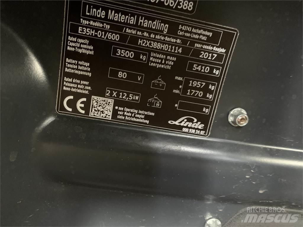 Linde E35/600H Elektrikli forkliftler