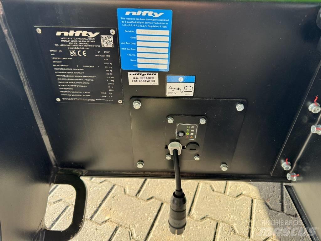 Niftylift HR 17 E Körüklü personel platformları