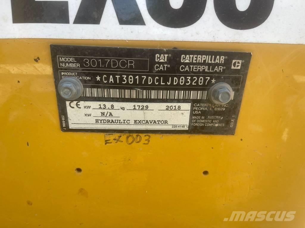 CAT 301.7 CR Mini ekskavatörler, 7 tona dek
