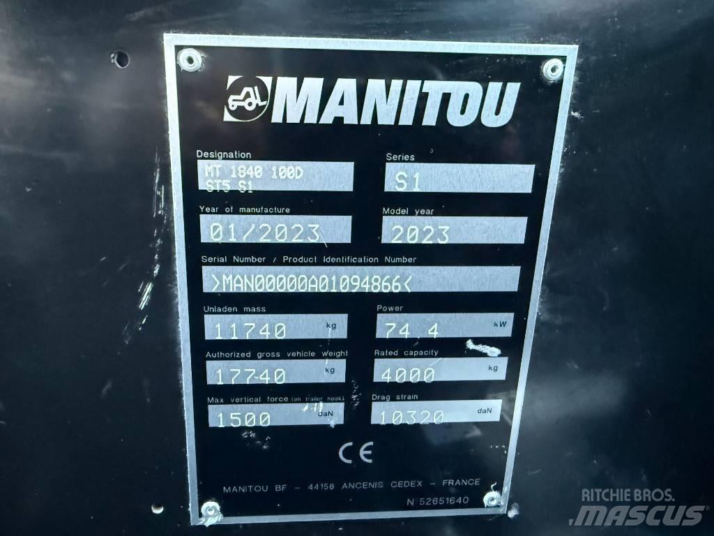 Manitou MT 1840 Teleskopik yükleyiciler