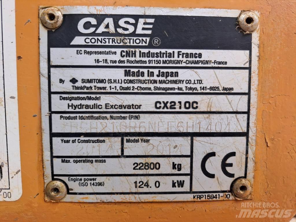 CASE CX 210 C Paletli ekskavatörler