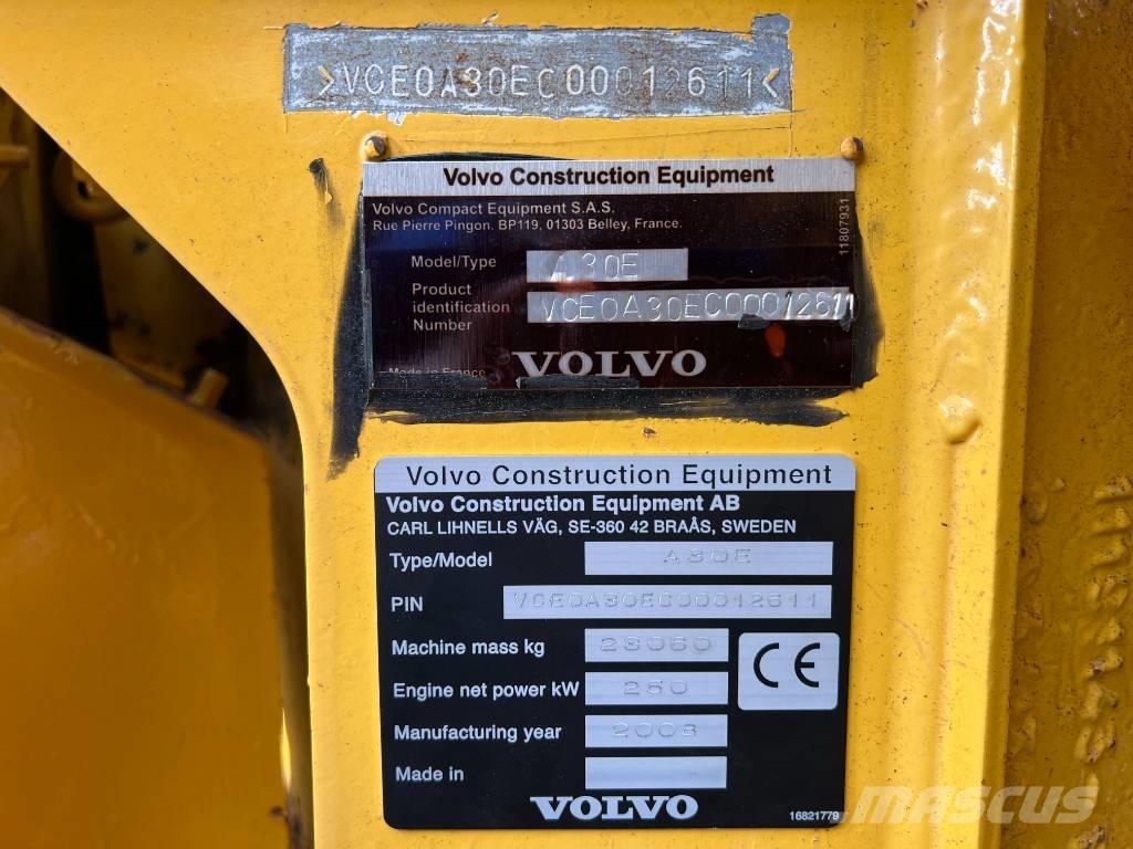 Volvo A30E Belden kirma kaya kamyonu