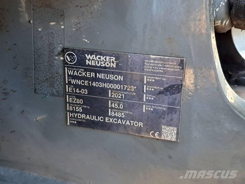 Wacker Neuson EZ 80 Paletli ekskavatörler