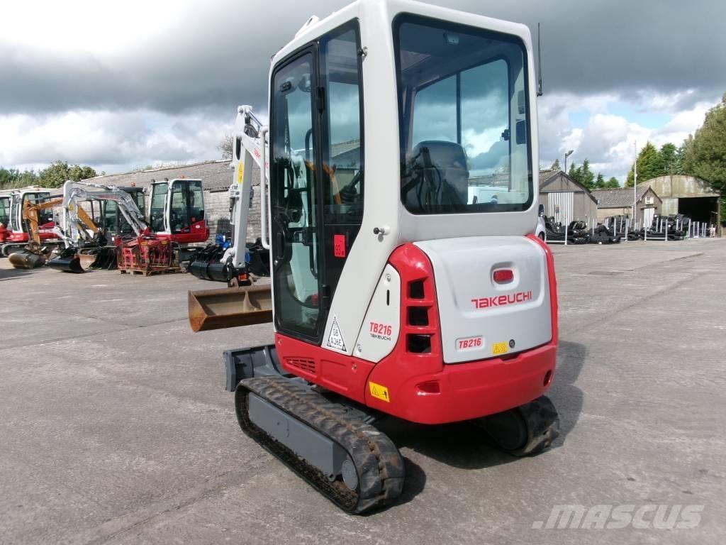 Takeuchi TB 216 Mini ekskavatörler, 7 tona dek