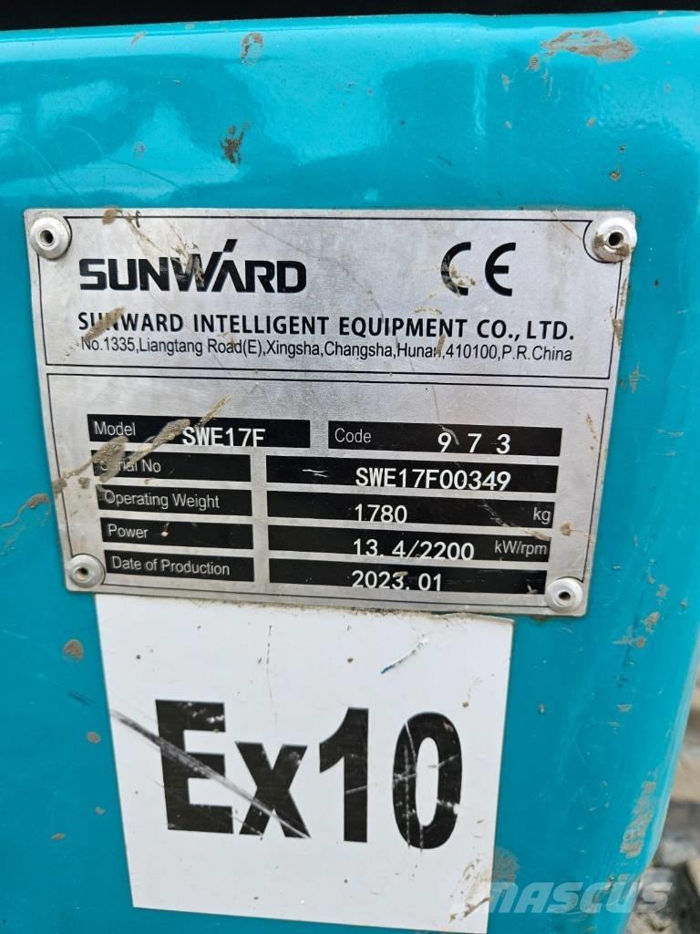 Sunward SWE 17 F Mini ekskavatörler, 7 tona dek