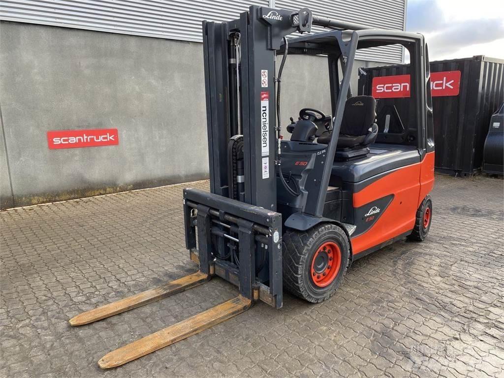 Linde E50 Elektrikli forkliftler